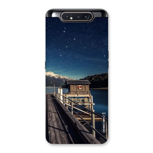 Beautiful Dock Hut Back Case for Galaxy A80