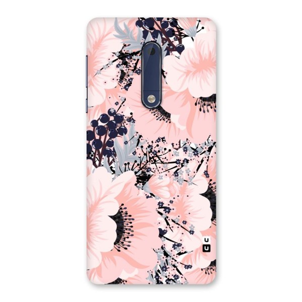 Beautiful Flowers Back Case for Nokia 5