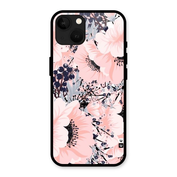Beautiful Flowers Glass Back Case for iPhone 13