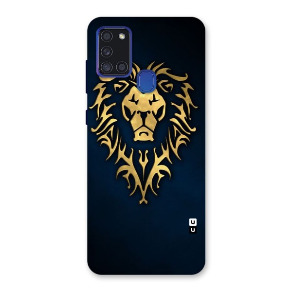 Beautiful Golden Lion Design Back Case for Galaxy A21s