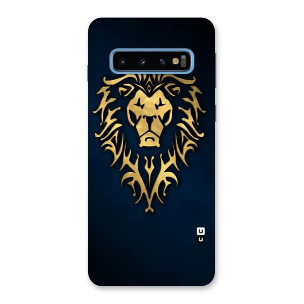 Beautiful Golden Lion Design Back Case for Galaxy S10