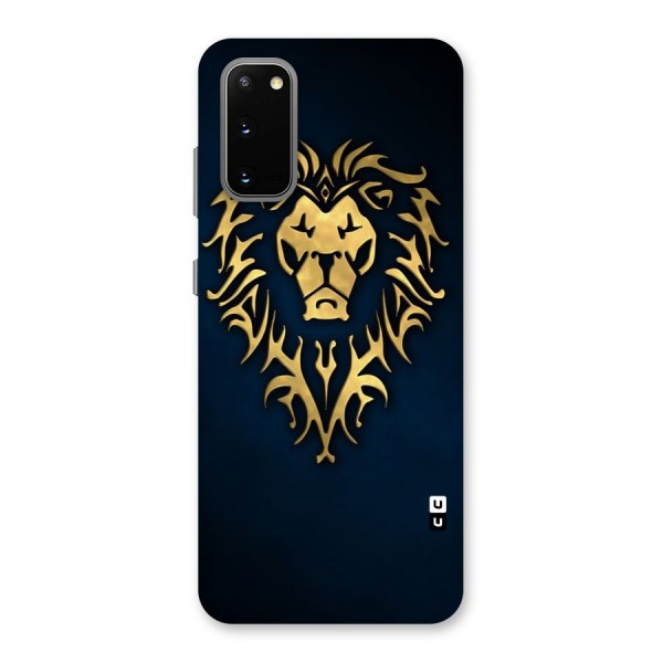 Beautiful Golden Lion Design Back Case for Galaxy S20