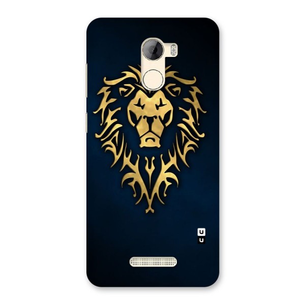 Beautiful Golden Lion Design Back Case for Gionee A1 LIte