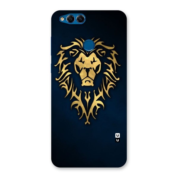 Beautiful Golden Lion Design Back Case for Honor 7X