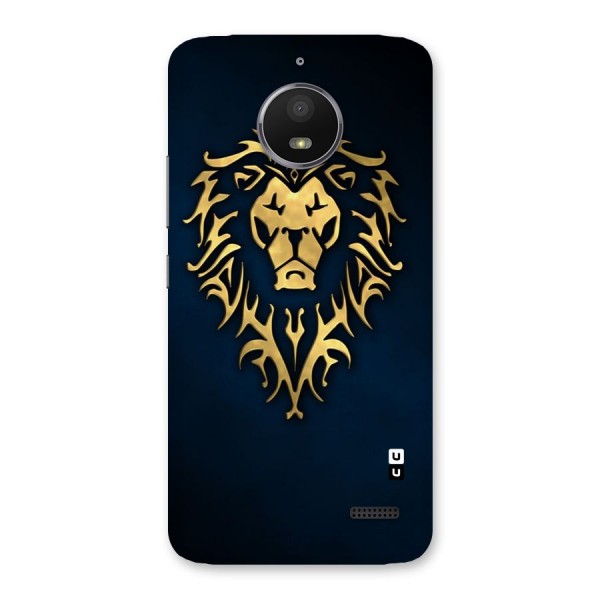 Beautiful Golden Lion Design Back Case for Moto E4
