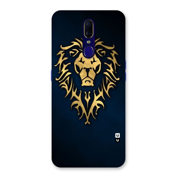 Beautiful Golden Lion Design Back Case for Oppo F11