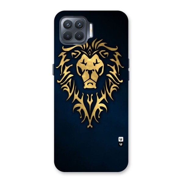 Beautiful Golden Lion Design Back Case for Oppo F17 Pro