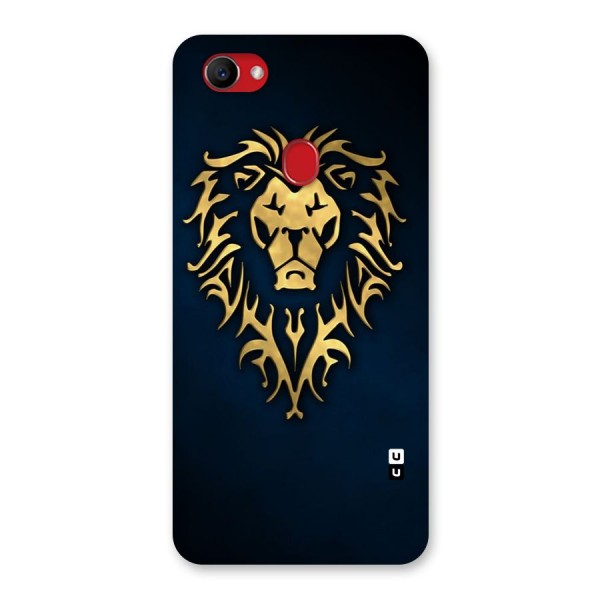 Beautiful Golden Lion Design Back Case for Oppo F7