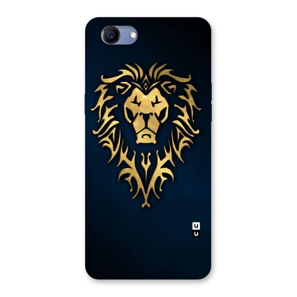 Beautiful Golden Lion Design Back Case for Oppo Realme 1