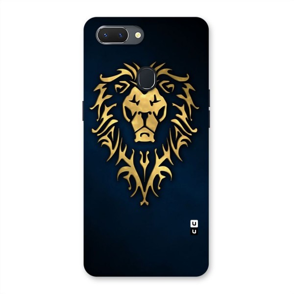 Beautiful Golden Lion Design Back Case for Oppo Realme 2