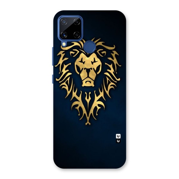 Beautiful Golden Lion Design Back Case for Realme Narzo 30A