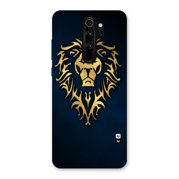 Beautiful Golden Lion Design Back Case for Redmi Note 8 Pro