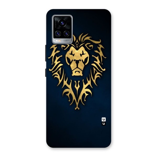 Beautiful Golden Lion Design Back Case for Vivo V20 Pro