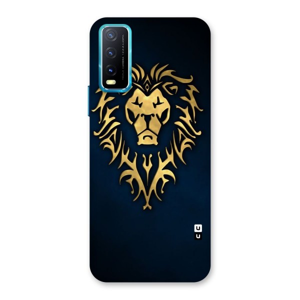 Beautiful Golden Lion Design Back Case for Vivo Y20G
