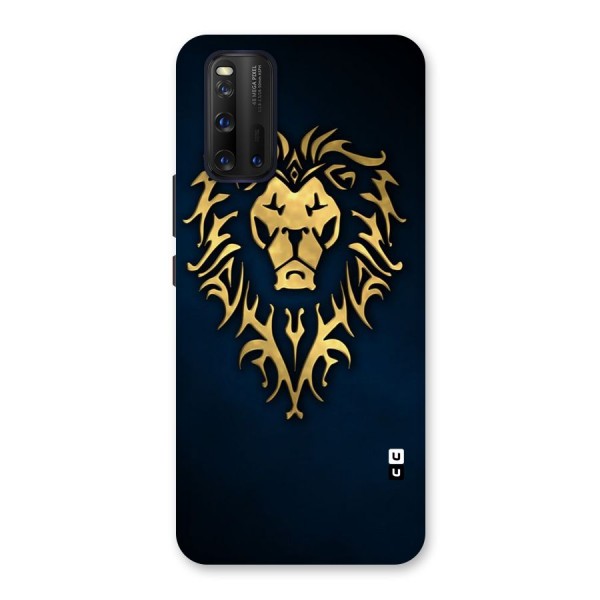 Beautiful Golden Lion Design Back Case for Vivo iQOO 3