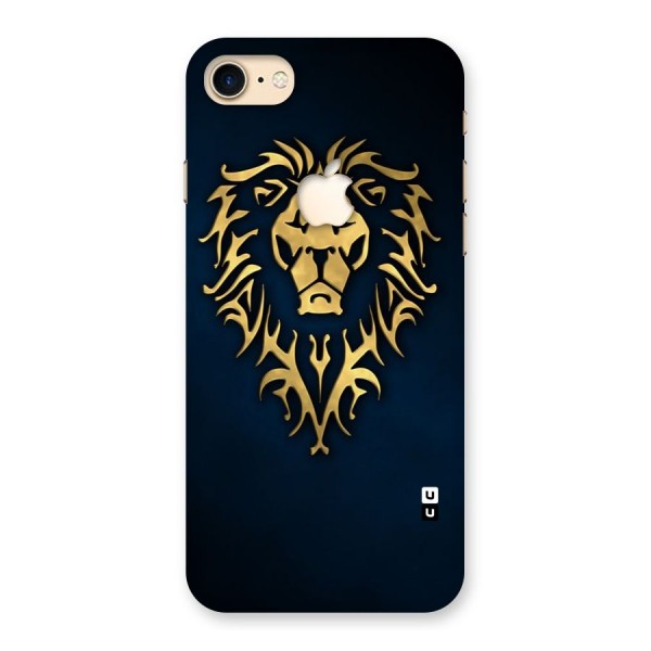 Beautiful Golden Lion Design Back Case for iPhone 7 Apple Cut
