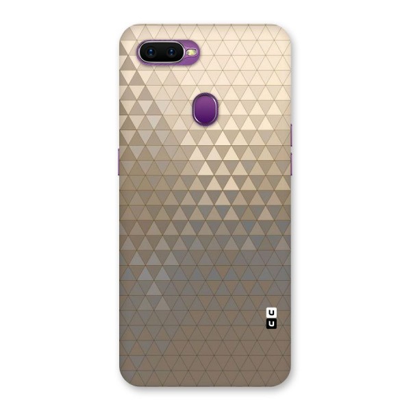 Beautiful Golden Pattern Back Case for Oppo F9