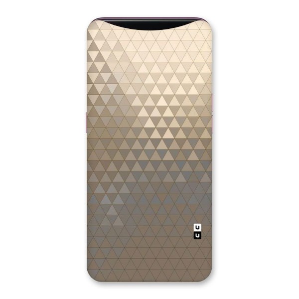 Beautiful Golden Pattern Back Case for Oppo Find X
