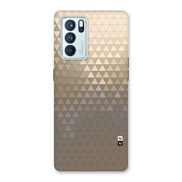 Beautiful Golden Pattern Back Case for Oppo Reno6 Pro 5G
