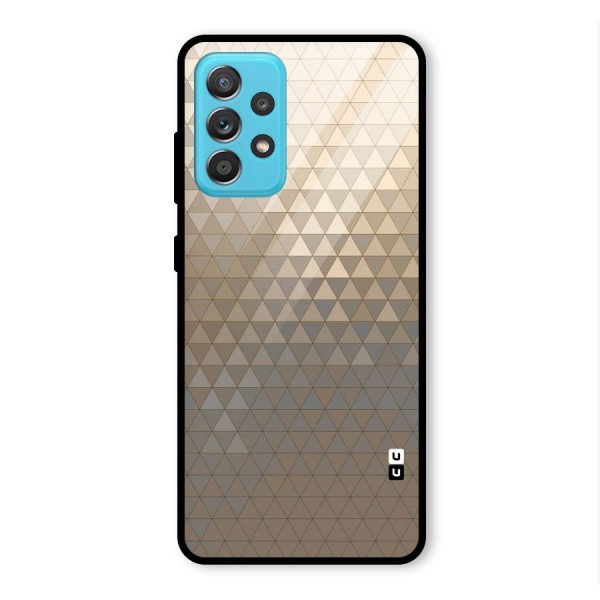 Beautiful Golden Pattern Glass Back Case for Galaxy A52s 5G