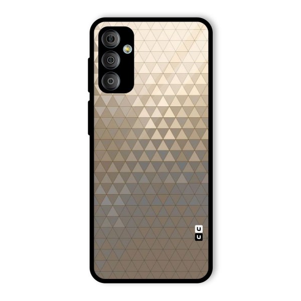 Beautiful Golden Pattern Glass Back Case for Galaxy F23