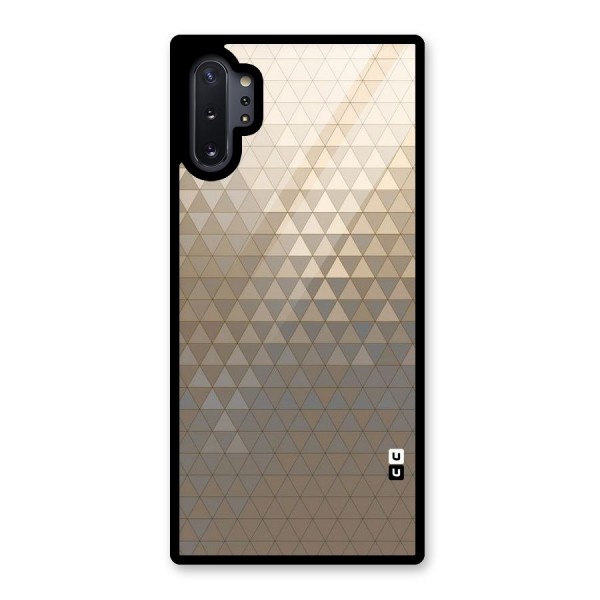 Beautiful Golden Pattern Glass Back Case for Galaxy Note 10 Plus