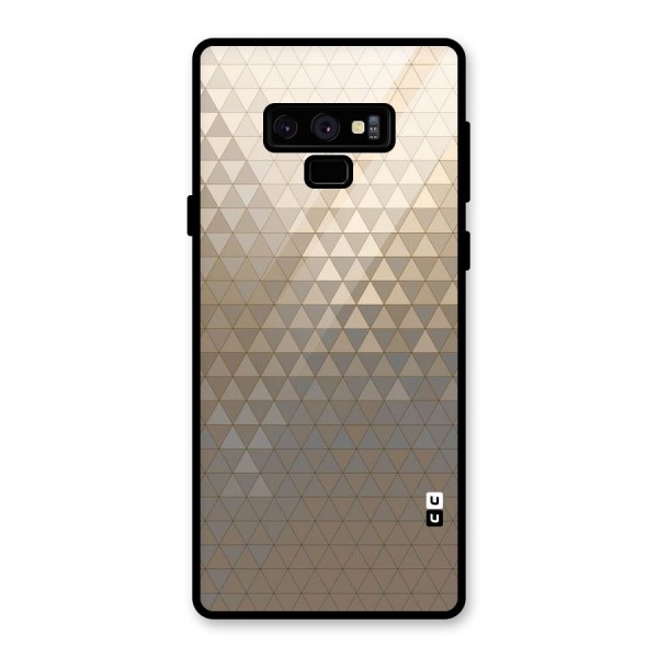 Beautiful Golden Pattern Glass Back Case for Galaxy Note 9