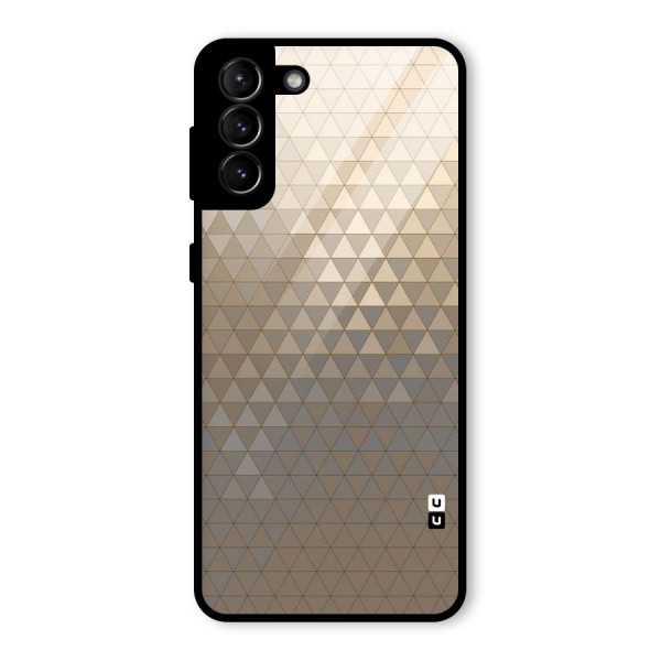 Beautiful Golden Pattern Glass Back Case for Galaxy S21 Plus