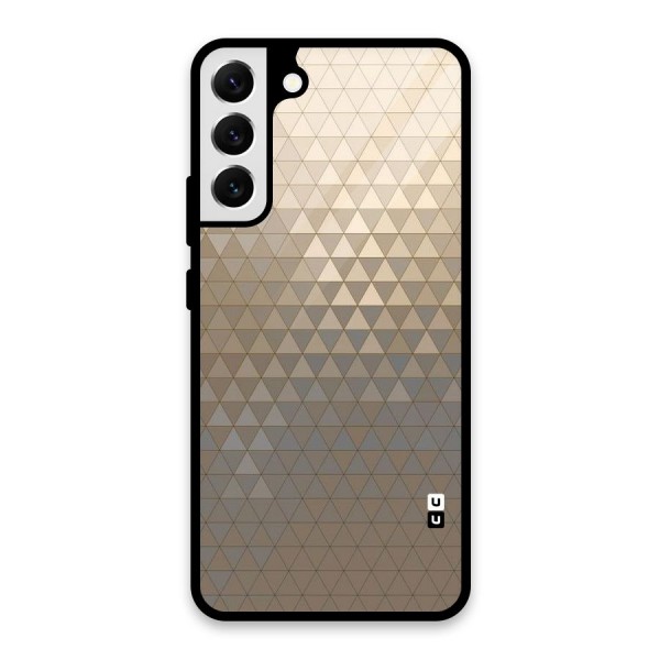 Beautiful Golden Pattern Glass Back Case for Galaxy S22 Plus 5G