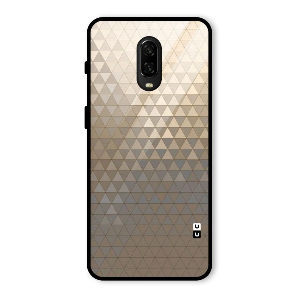 Beautiful Golden Pattern Glass Back Case for OnePlus 6T