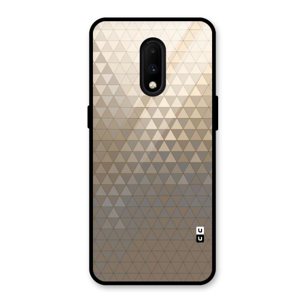Beautiful Golden Pattern Glass Back Case for OnePlus 7