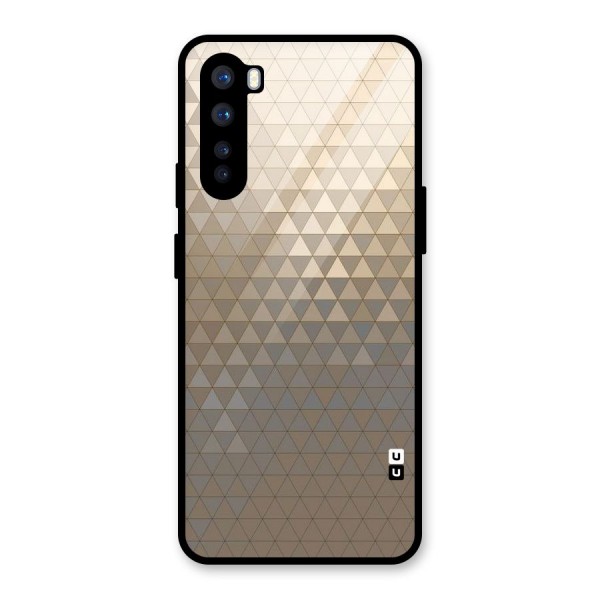 Beautiful Golden Pattern Glass Back Case for OnePlus Nord