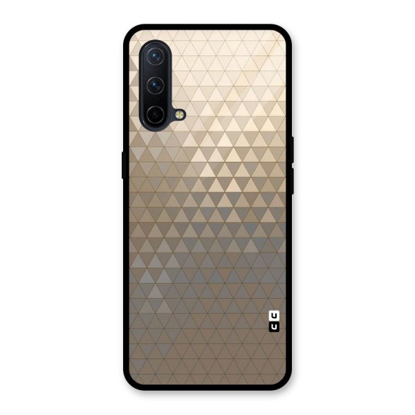 Beautiful Golden Pattern Glass Back Case for OnePlus Nord CE 5G