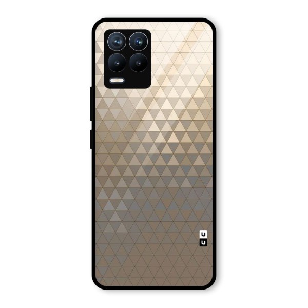 Beautiful Golden Pattern Glass Back Case for Realme 8 Pro