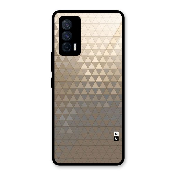 Beautiful Golden Pattern Glass Back Case for Vivo iQOO 7 5G