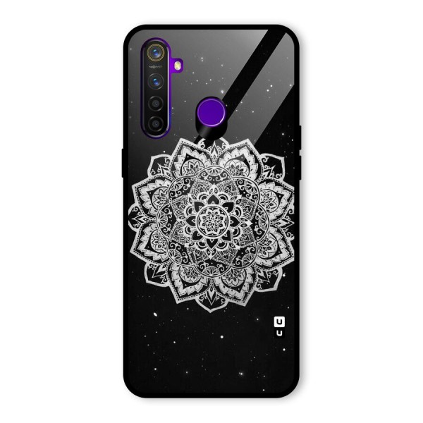 Beautiful Mandala Design Glass Back Case for Realme 5 Pro