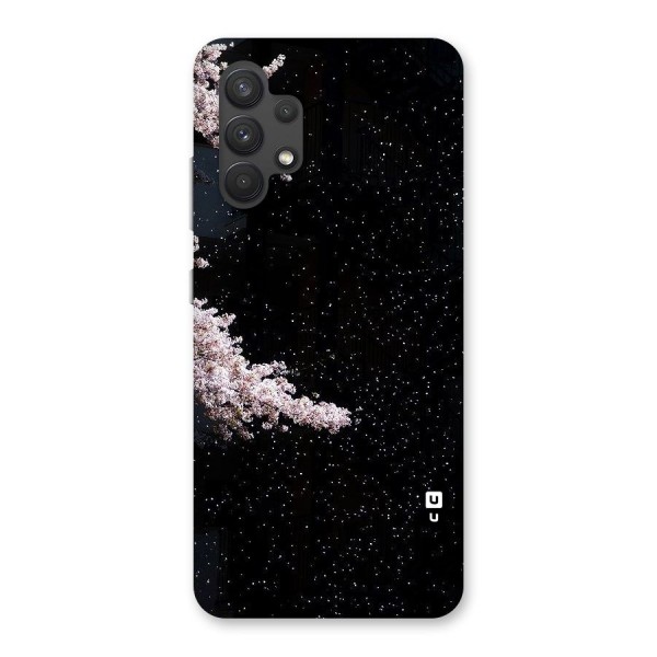 Beautiful Night Sky Flowers Back Case for Galaxy A32