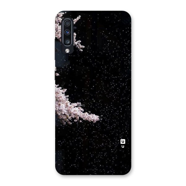 Beautiful Night Sky Flowers Back Case for Galaxy A70