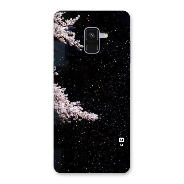 Beautiful Night Sky Flowers Back Case for Galaxy A8 Plus