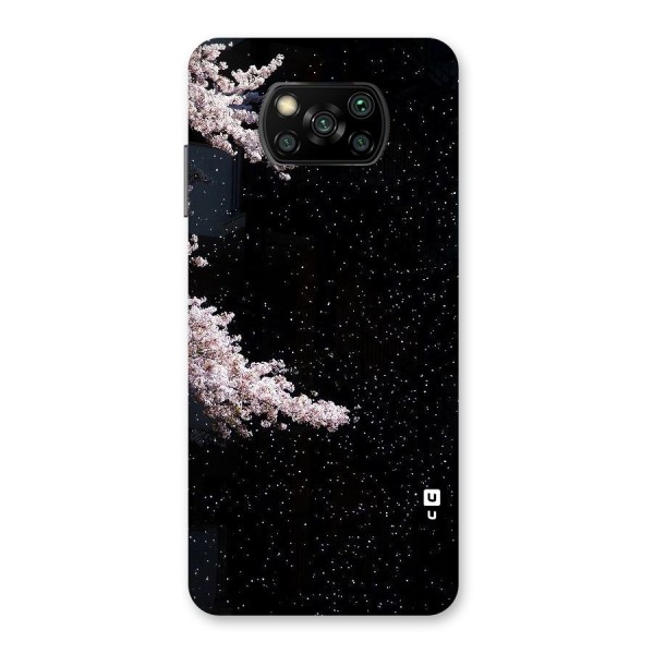 Beautiful Night Sky Flowers Back Case for Poco X3