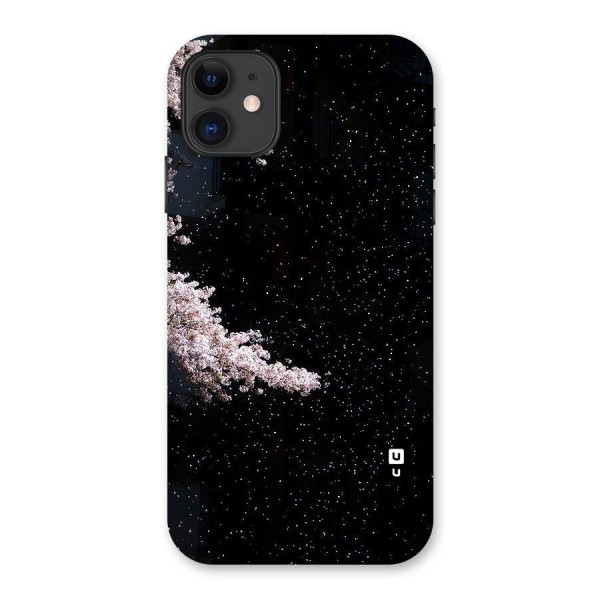 Beautiful Night Sky Flowers Back Case for iPhone 11