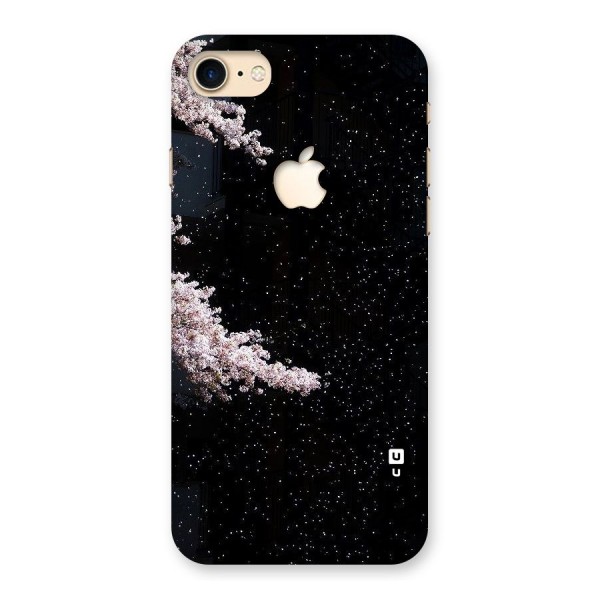 Beautiful Night Sky Flowers Back Case for iPhone 7 Apple Cut