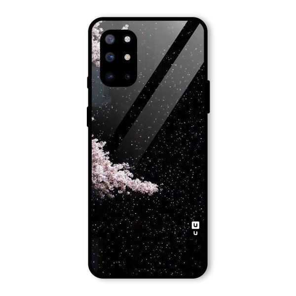 Beautiful Night Sky Flowers Glass Back Case for OnePlus 8T