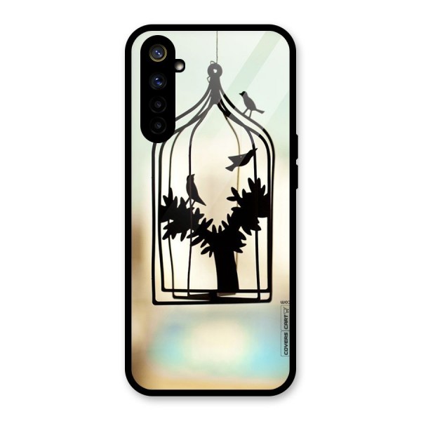 Beautiful Pegion Cage Glass Back Case for Realme 6