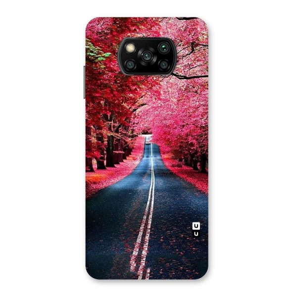 Beautiful Red Trees Back Case for Poco X3