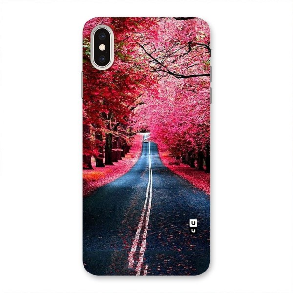 Beautiful Red Trees Back Case for iPhone XS Max