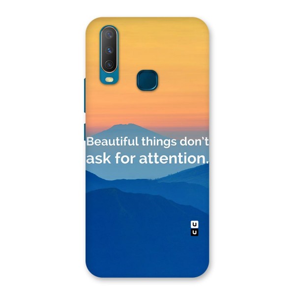 Beautiful Things Quote Back Case for Vivo U10
