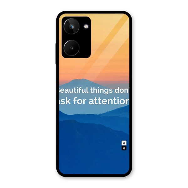 Beautiful Things Quote Glass Back Case for Realme 10