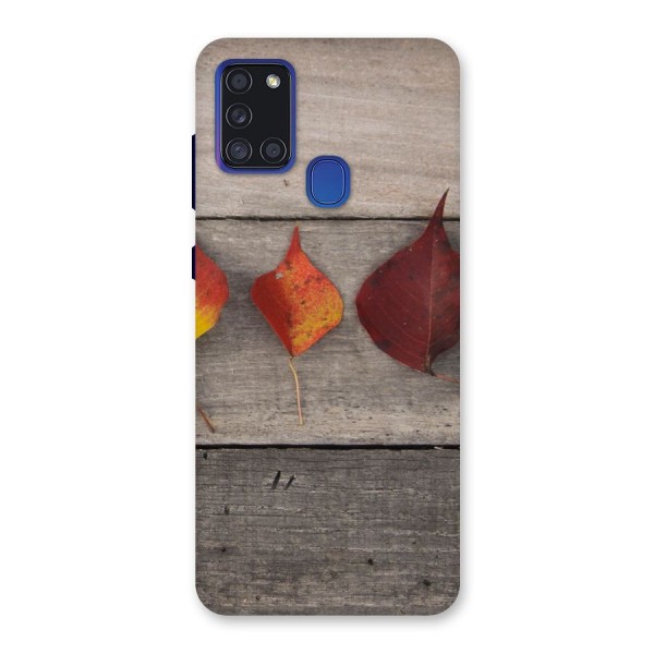 Beautiful Wood Leafs Back Case for Galaxy A21s
