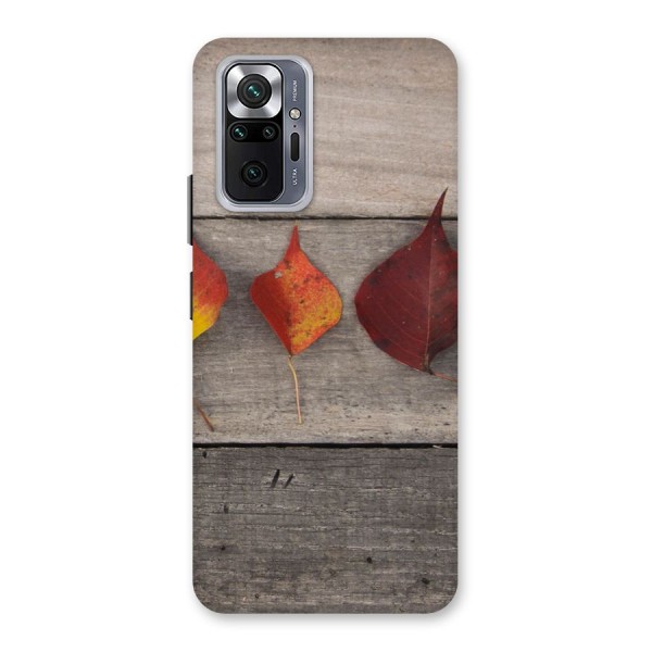 Beautiful Wood Leafs Back Case for Redmi Note 10 Pro